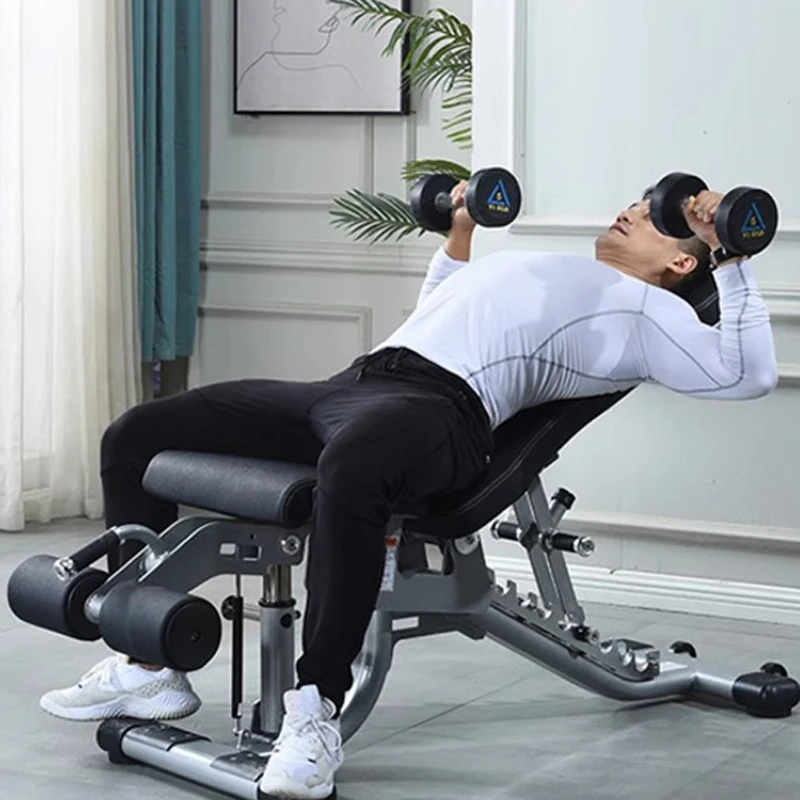 Dumbbell abdominal muscle chair multi-angle adjustment auxiliary equipment home fitness exercise multi-function
