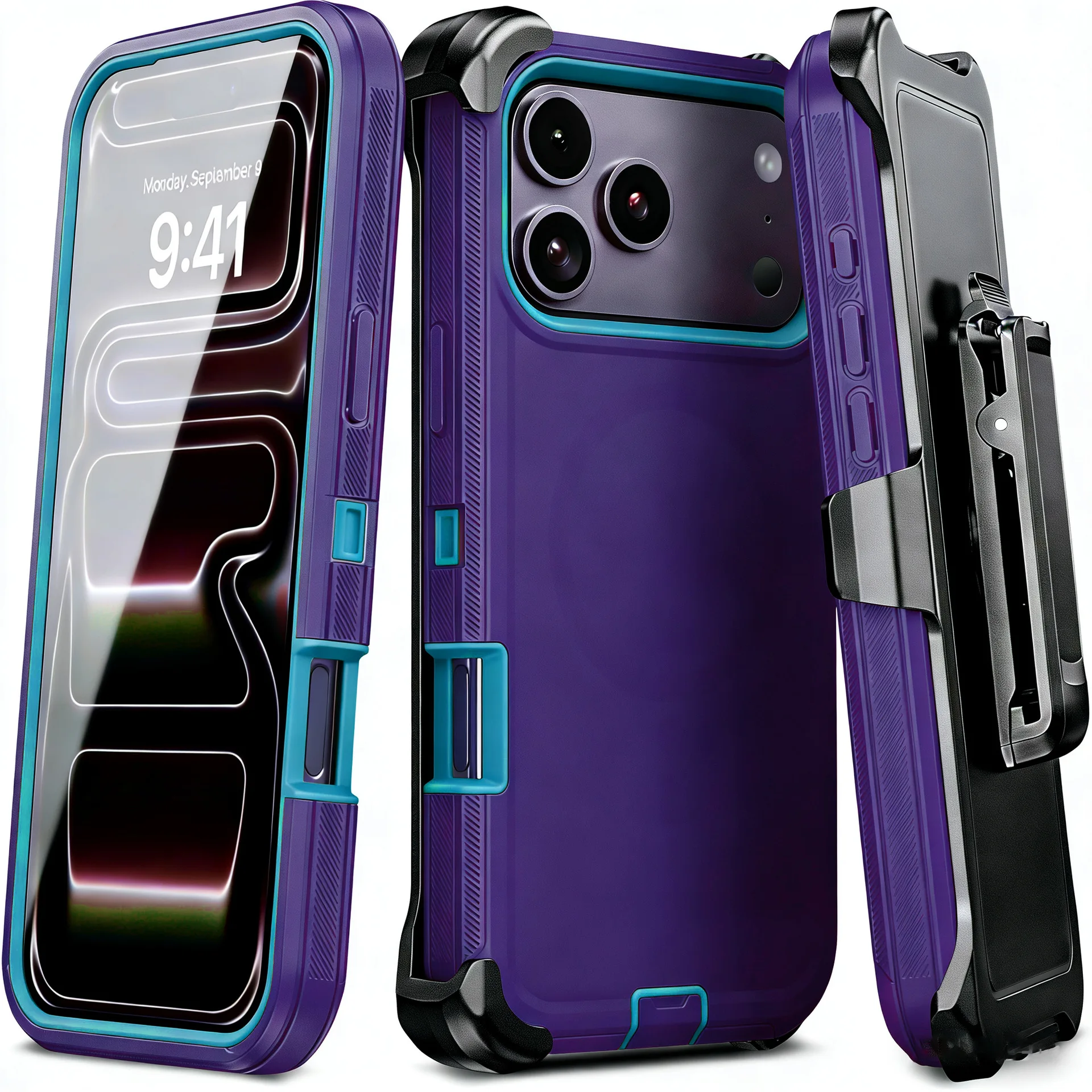 Heavy-Duty Rugged Armor Magnetic Shockproof Case with Magsafe Compatibility