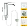 Upgraded Kitchen Sink Soap Dispenser Extended Tube Pump Dispenser Sink Countertop installation for Detergent and Hand Sanitizer 6
