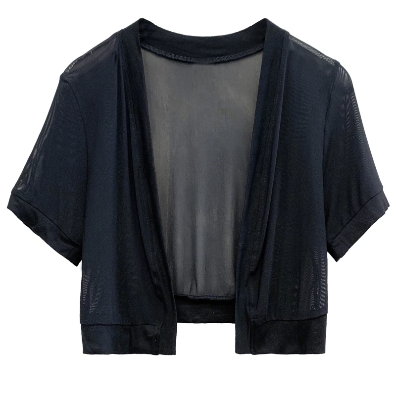 Kurzarm Hochzeit Jacke Schwarz Weiß Prom Abend Shrugs Für Frauen