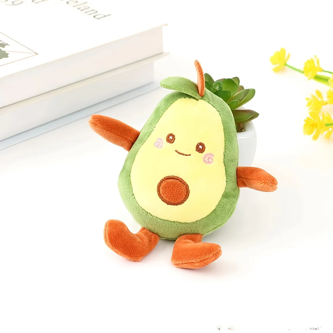 1 cartoon avocado shaped pet plush toy for dogs to interact and play in daily life 6