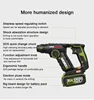 Worx WU380S Rotary Hammer Brushless 20v 1.7J 1700rpm 5300ipm Round Handle with Two Pits and Slots Share 3