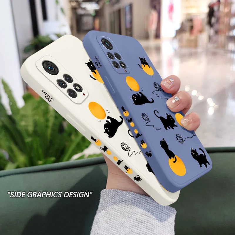 Cat Playing Rope Phone Case - Adorable Feline Design Protective Cover