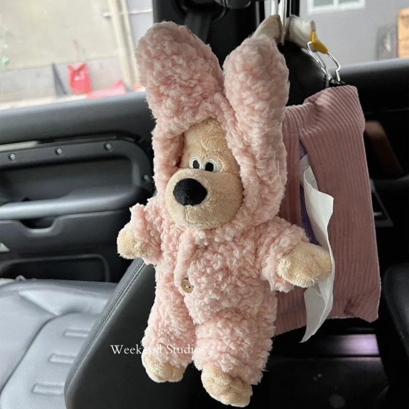 

Новинка, кавайная Милая коробка для салфеток с люверсами, подвесная коробка для салфеток для салона автомобиля, коробка для салфеток для кукол, мультяшная милая девушка, подарок на день рождения