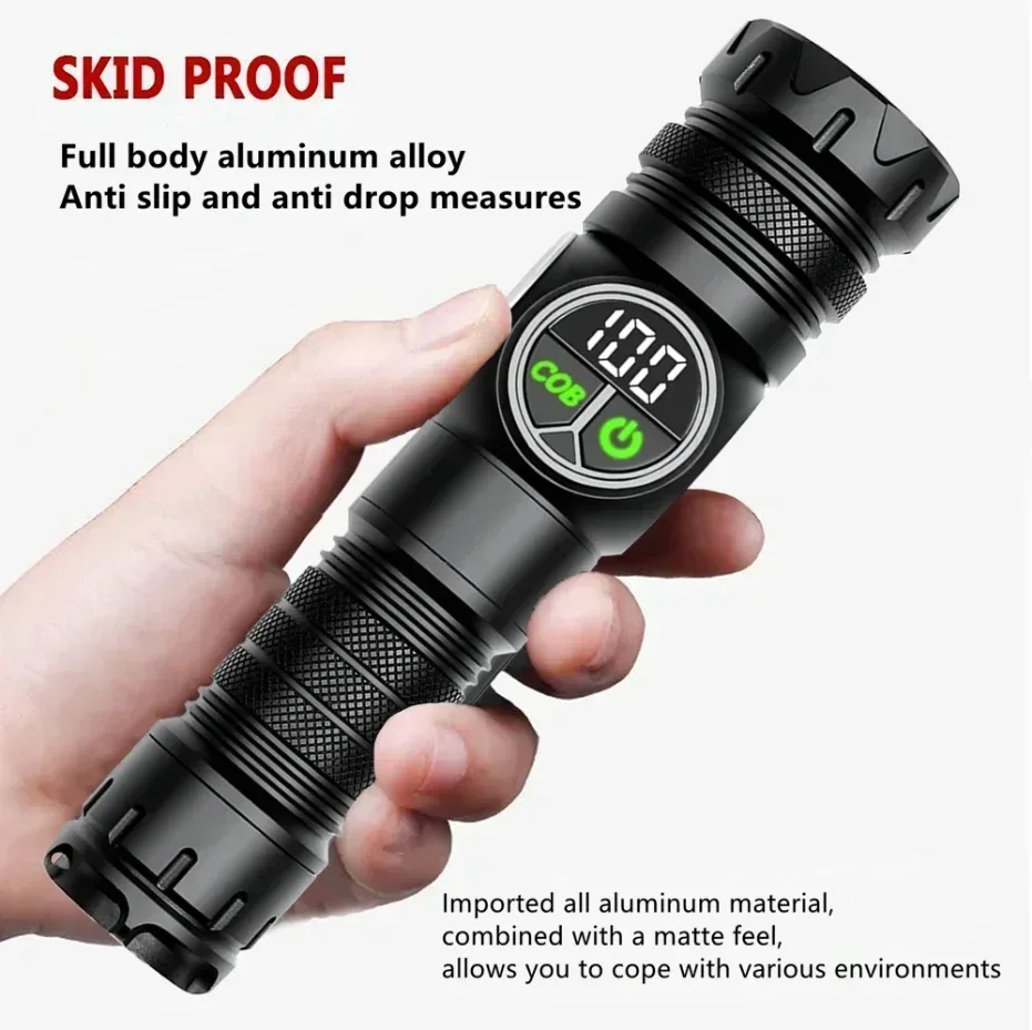 Description Picture 3 of item20000LM White Laser LED Super Bright LED Flashlight Zooming Torch Tactical Flash Light Waterproof Lantern Camping Hand Lamp