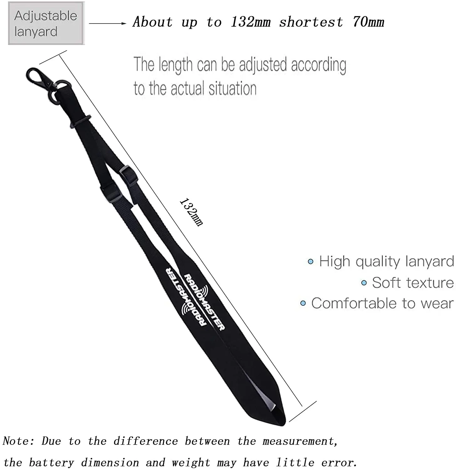 Sangle de cou Radiomaster pour TX16S TX18S Frsky Jumper T18 RC