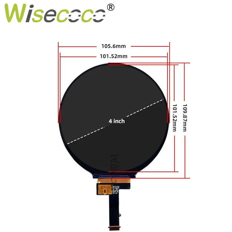 Polegada 720x720 Tela Circular Signage Digital Casa Inteligente Raspberry pi Round Display Lcd Mipi Placa de Motorista 4 - Imagem 5