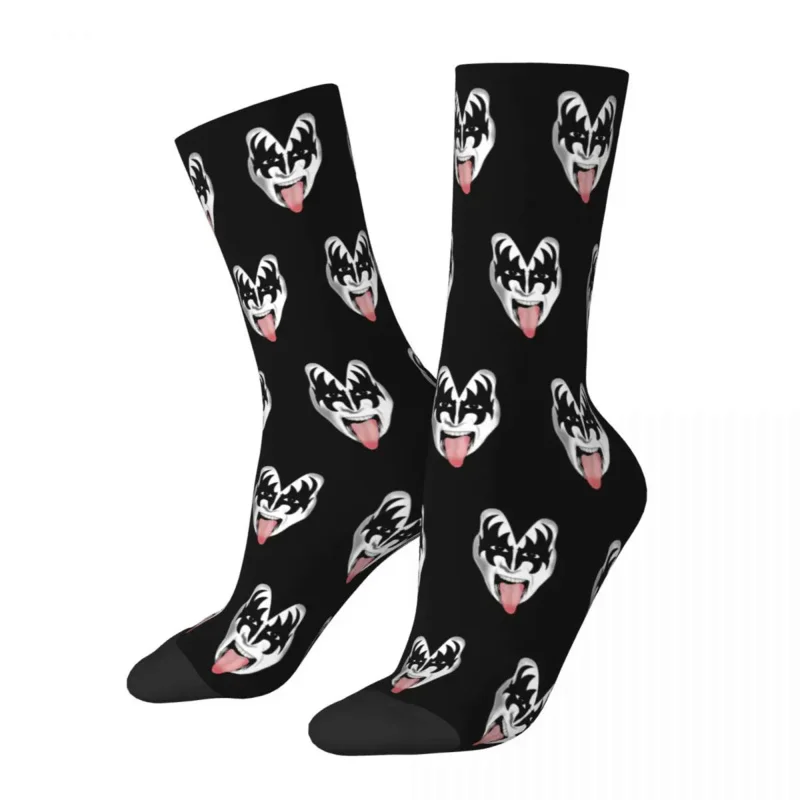 

The Demon Kiss Band Gene Simmons Men Women Funny Happy Socks Novelty Spring Summer Autumn Winter Stockings Gifts