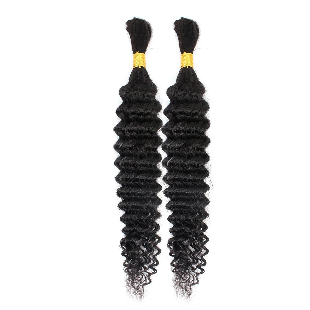 Human Hair Extensions Human Hair Bundles Braiding Hair Extensions Human Braiding Hair Deep Wave Bundles Human Braiding Hair Boho Braids Natural Black Bulk Human Hair Braiding No Weft Curly Extensions
