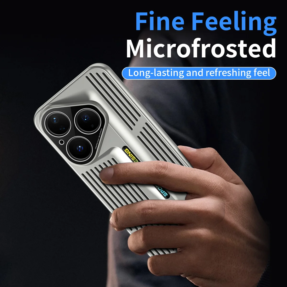 Blade Heat Dissipation Shockproof Cooling Phone Case - Micro Matte Hard Back Cover