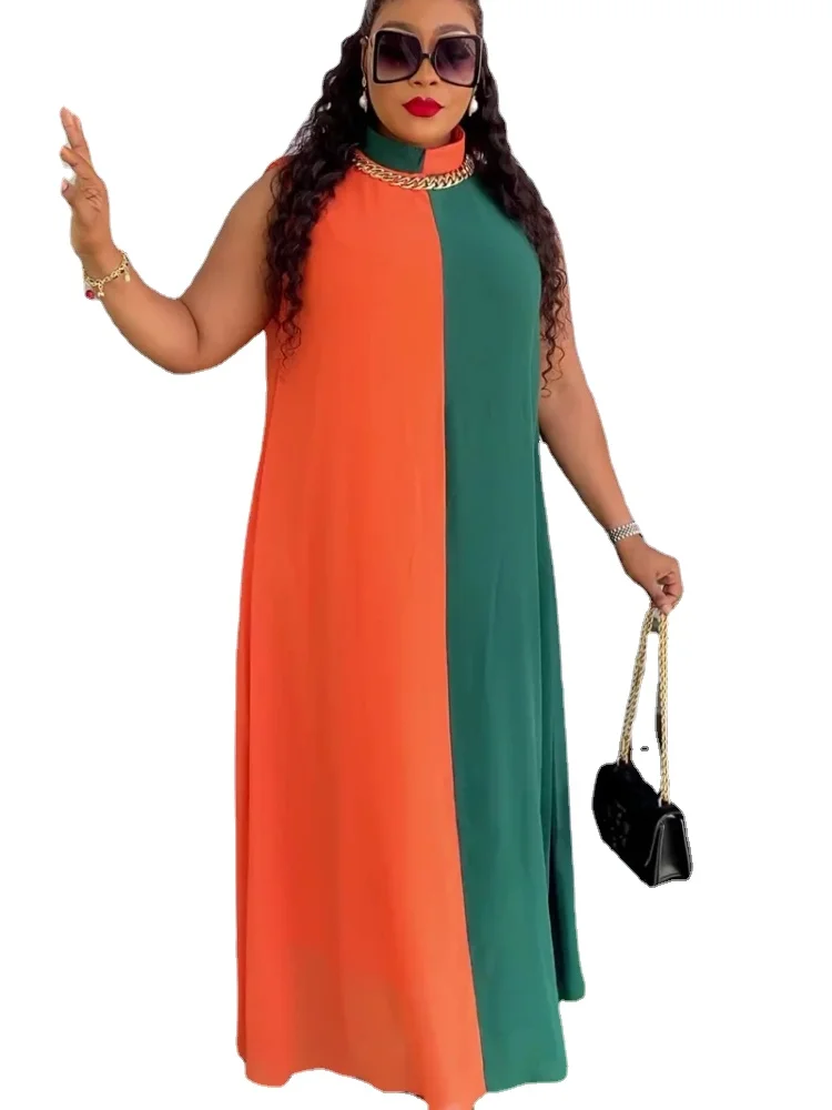 African Maxi Dresses For Women 2024 Plus Size Evening Party Long Dress Africa Clothing Elegant Kaftan Muslim Chiffon Dress