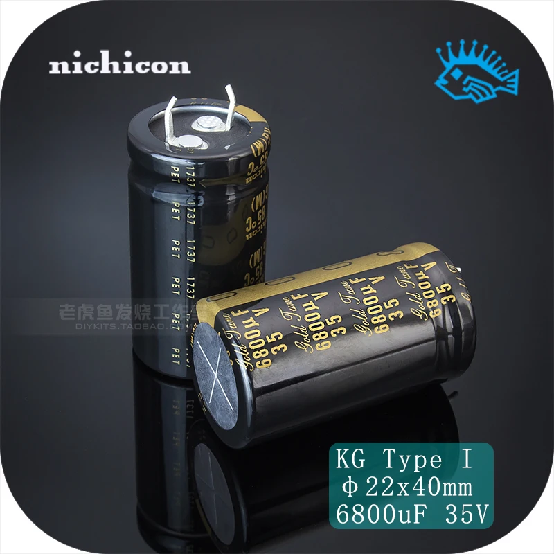 

Усовершенствованный электролитический конденсатор Nichicon, японское происхождение, 1 шт./5 шт., тип 1 35V6800UF 35V, Золотая Настройка 22x40 мм