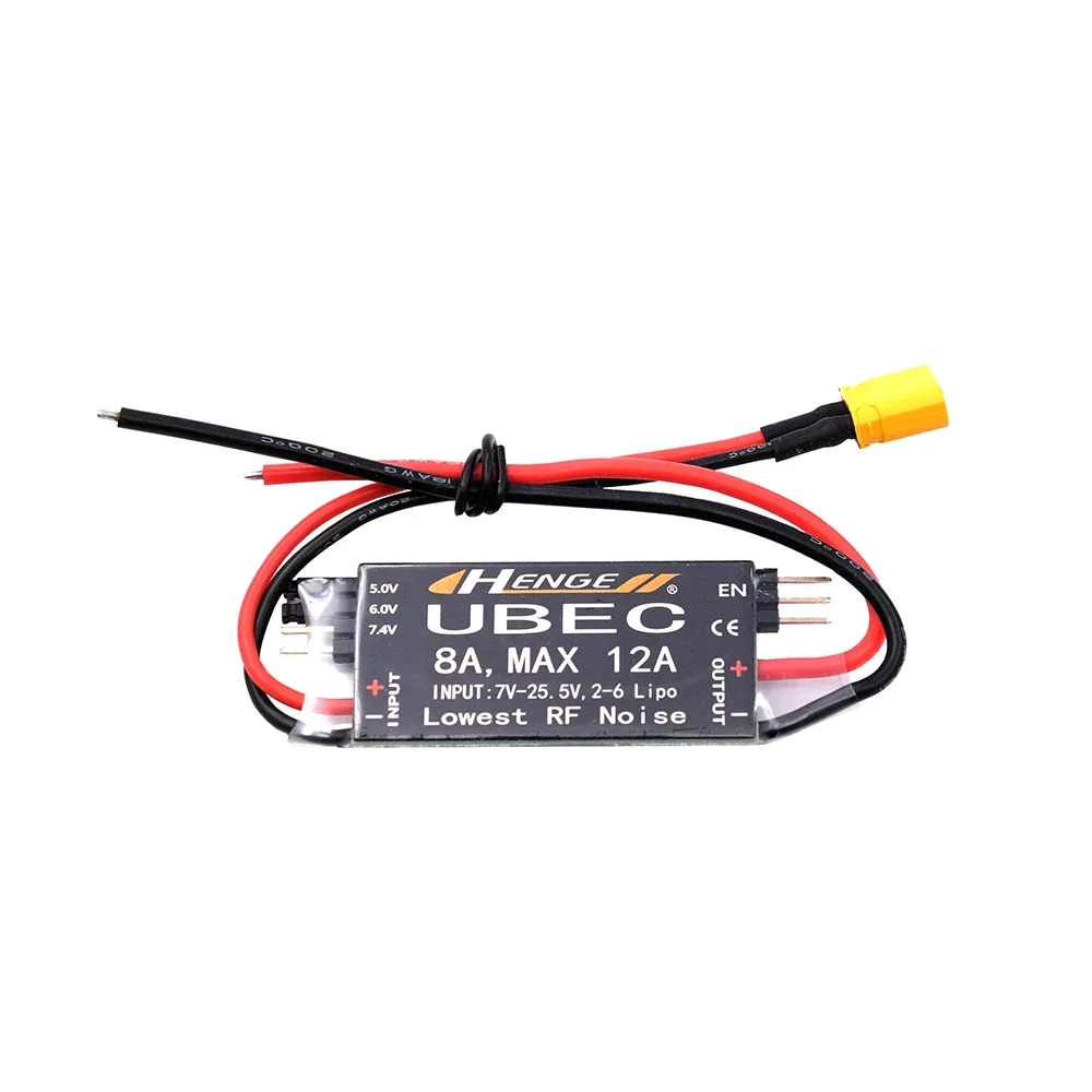 HENGE 8A UBEC Usca 5V/6V/7.4V Max 12A Inport 7V-25.5V 2-6S Modalà interruttore Lipo BEC per RC Batteria Barca Quadcopter Auto Airplain  26