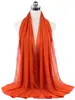 Nouveau foulard en mousseline uni pour femme, prêt-à-porter, hijab instantané, châle musulman, hijabs islamiques, écharpe arabe, foulards pour la tête