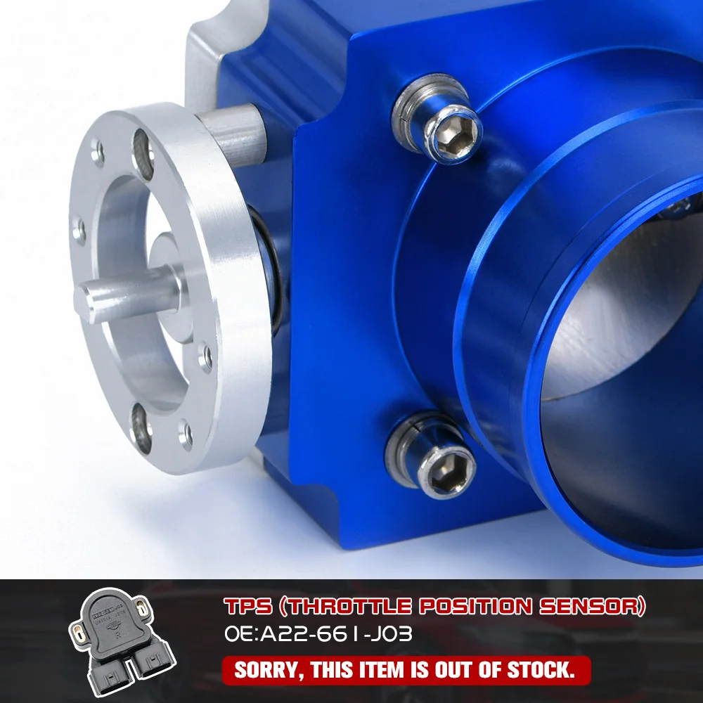 Davao 80mm Universal CNC Billet Aluminum Throttle Body – High Flow Black Anodized (DA-6980)