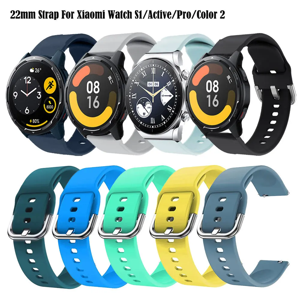 Cinturino In Silicone Da 22Mm Per Xiaomi Watch S1 Pro S1 Active Color 2 Cinturino Per Mibro Watch Lite2 A1 X1 Cinturino Per Cinturino