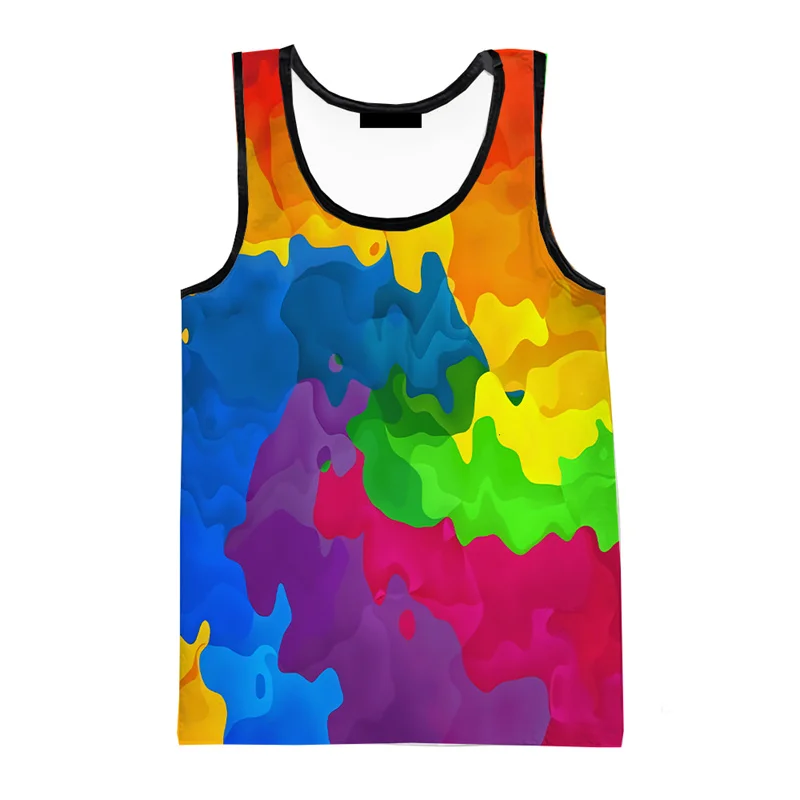 3D Printed Tank Top Men Hip Hop Casual O-Neck Vest Streetwear Oversized Tees Tops Male Kids Clothes cotton vest sports sleeveless vest cotton sleeveless t shirt