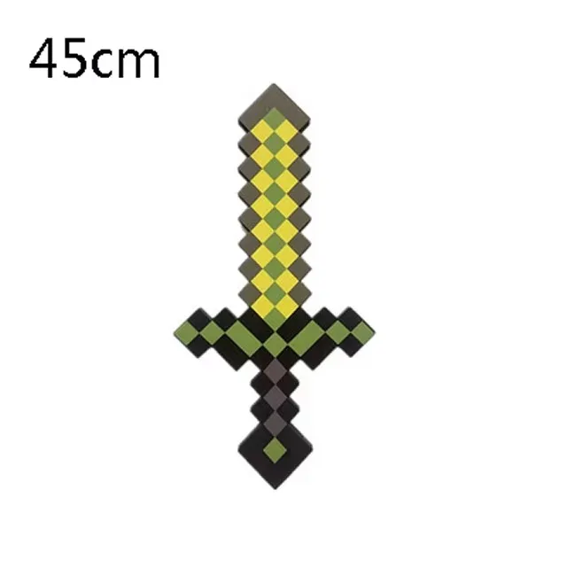 45cm New Game Foam Sword Shovel Knife Weapons Brinquedos Action Figure Game Model Diamond EVA Toys 3