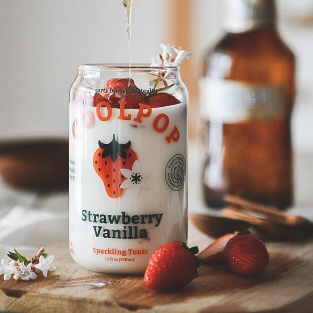 Strawberry Printed Drinking Glassware