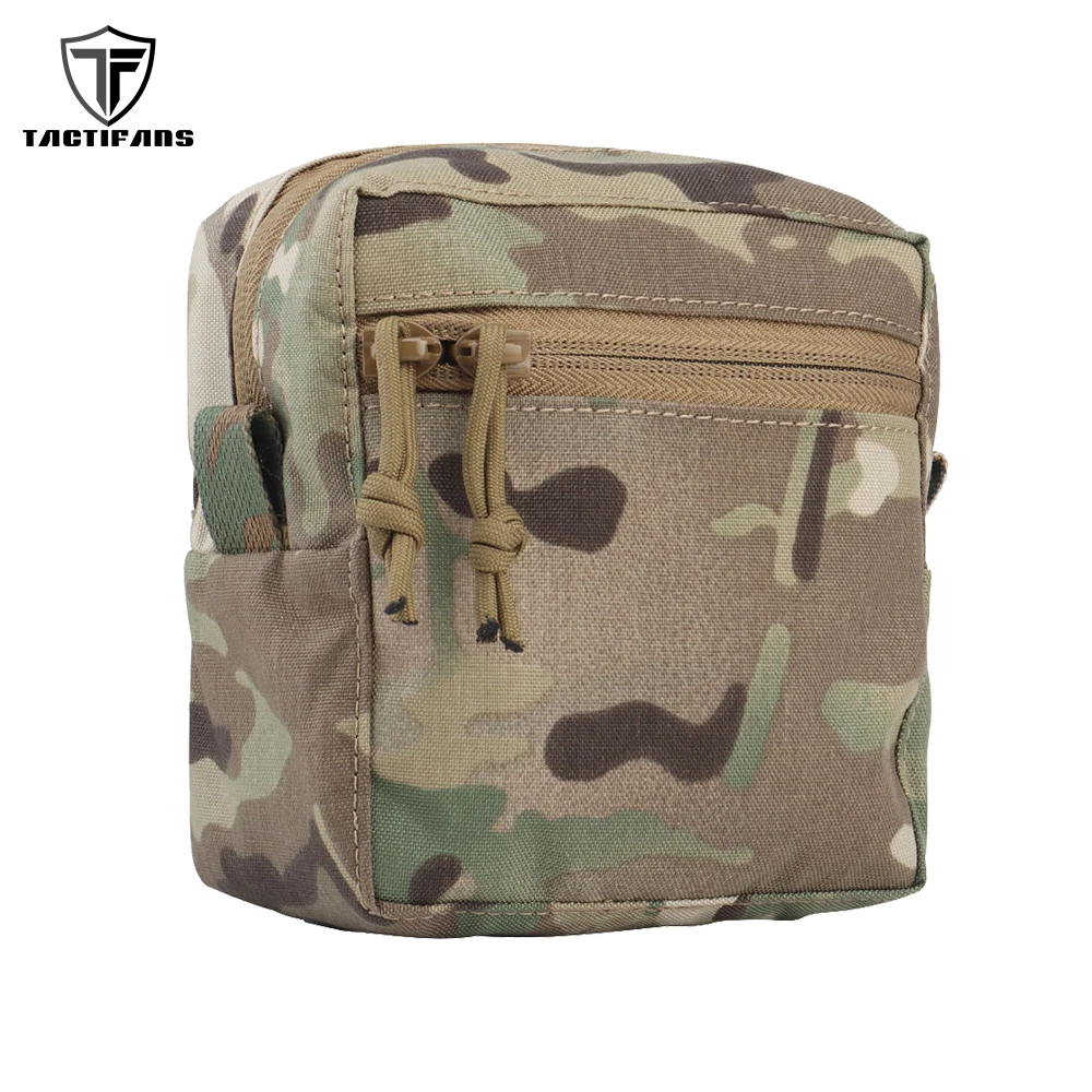 TACTIFANS Tactical MOLLE GP Utility Pouch EDC Waist Pack IFAK Flashlight Storage Hunting Bag Outdoor Sport Camping Airsoft Vest