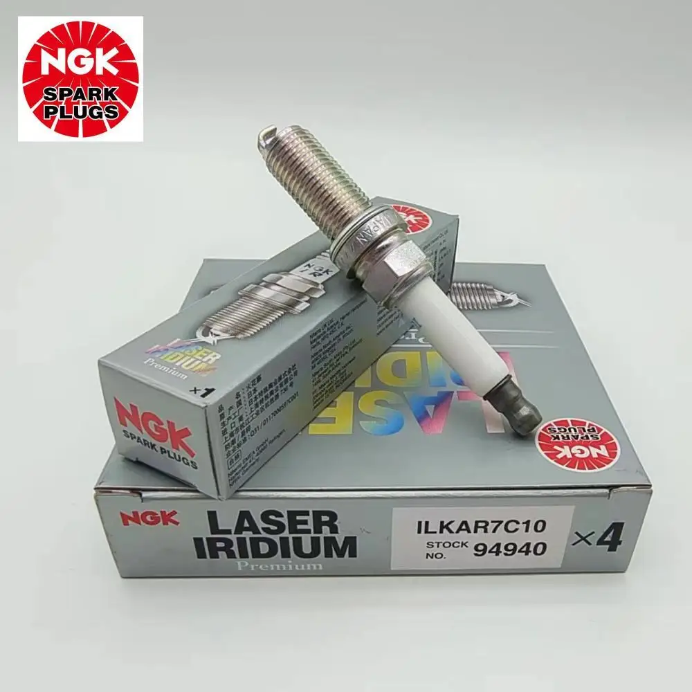 4-8Pcs Original NGK ILKAR7C10 94940 Laser Iridium Platinuim Spark Plug For JAGUAR F-Type XF XJ Range Rover Discover 5.0 508PS