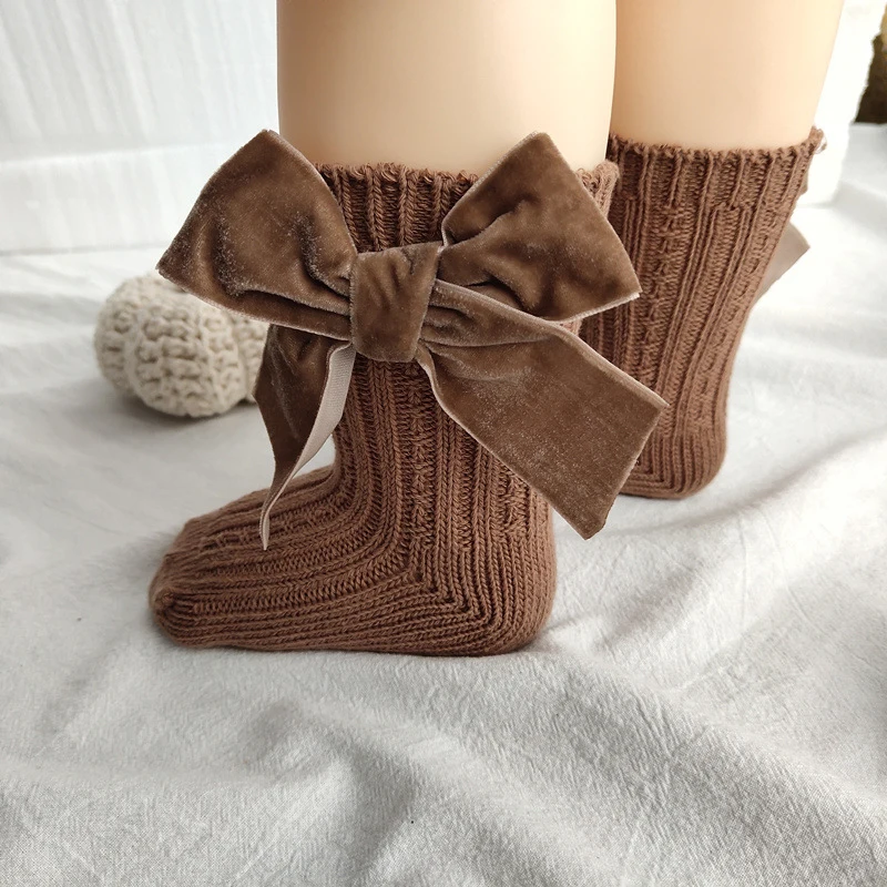 Winter Baby Socks Boy Girl Newborn Autumn Big Bow Socks Children Mid-tube Warm Cotton Toddler Infant Accessories Clothes cotton socks,baby socks