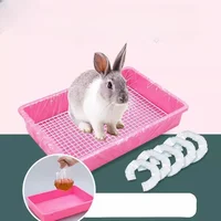 50pcs Disposable Rabbit Cage Liner Plastic Bunny Cage Mat Cleaning Pad Hamster Dog Cage Replacement Diaper Universal Toilet Film 2