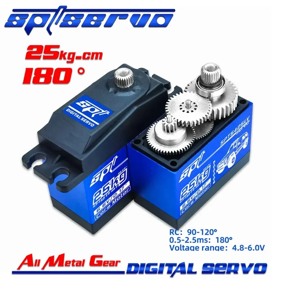 BLS3225 impermeabile 25KG ad alta potenza grande coppia digale Brushless Servo alluminio ingranaggi in metallo 25T braccio RC auto Robot barca giocattoli fai da te
