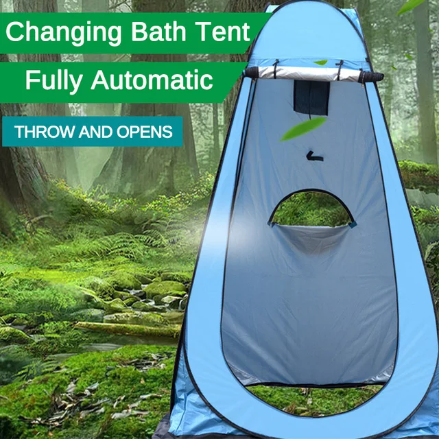 Outdoor Portable Privacy Shower Camping Tent Shed UV Swim Dressing Latrine Toilet Bird Watching Changing Tent with Bag 1