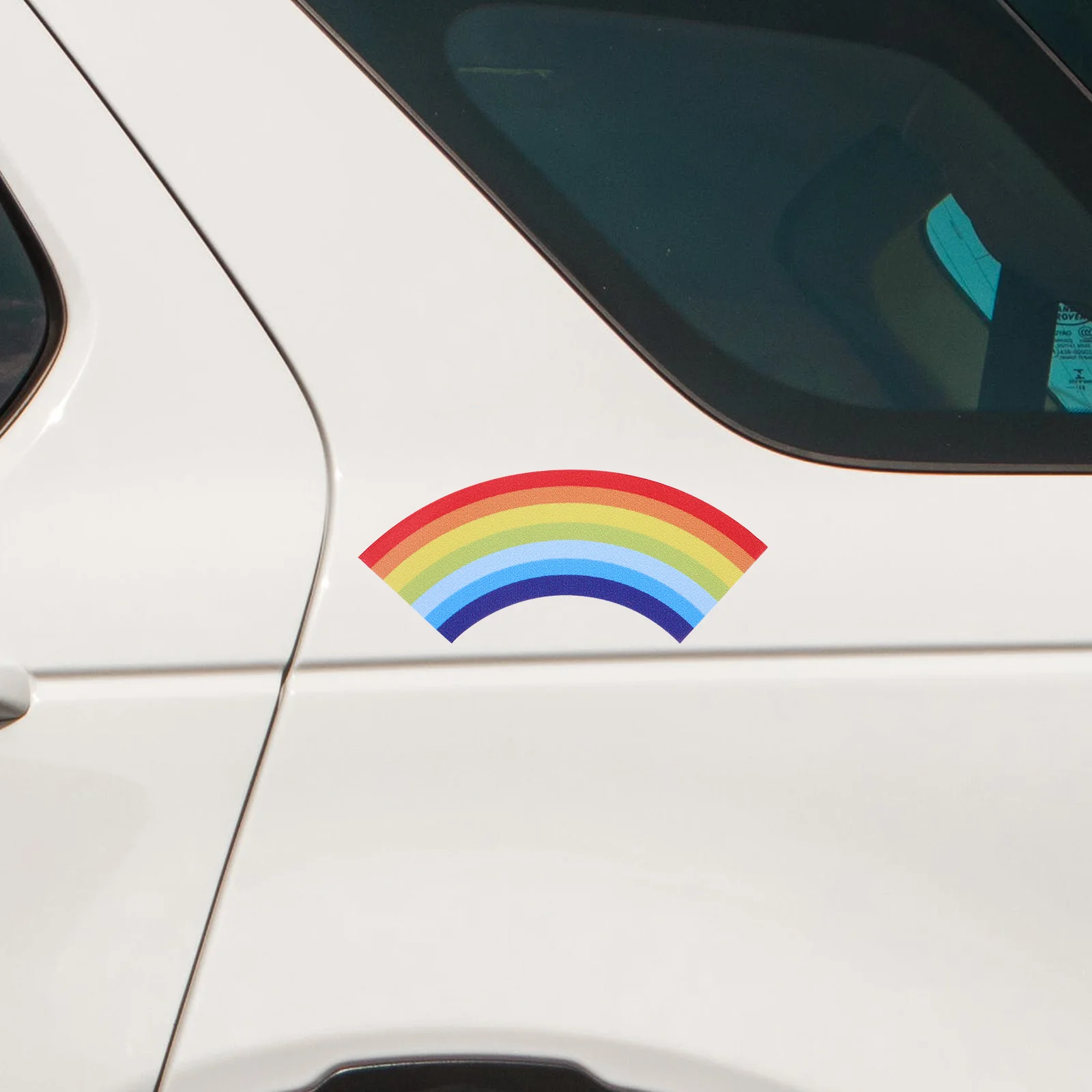 

3 pcs Rainbow Automotive Sticker Adhesive Vehicle Decal Decorative Auto Decal Reflective Car Decal