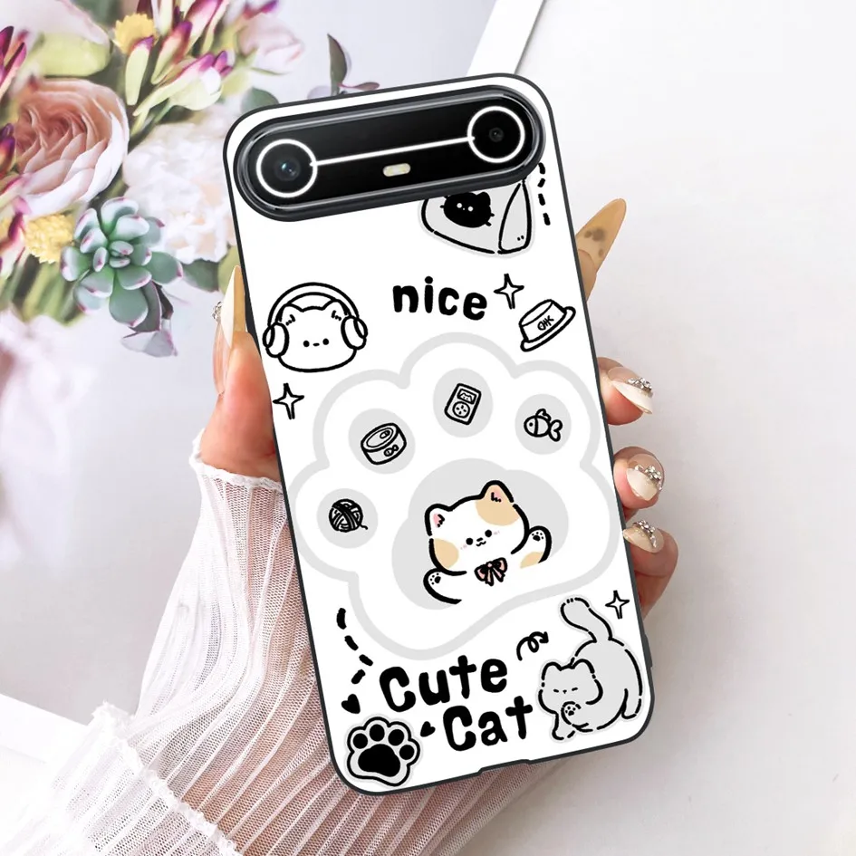 New Fashion Flower Bowknot Soft Silicone Protective Bumper Case - Slim Design