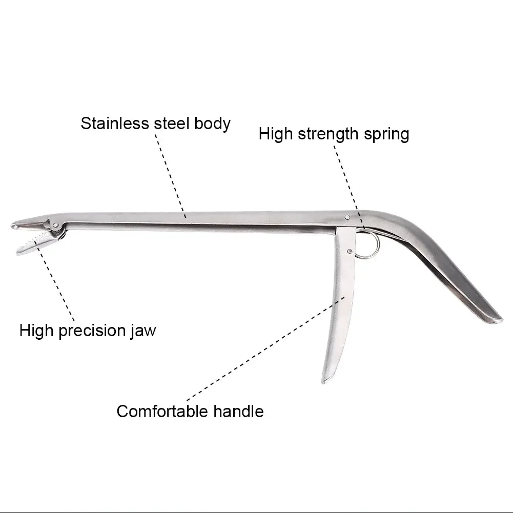 Edelstahl Aushaken Gerät Fisch Clamp Clip Fangen Entferner Zange Angeln Haken Werkzeug Fisch Tackle Control Fisch Zangen – Detail 7