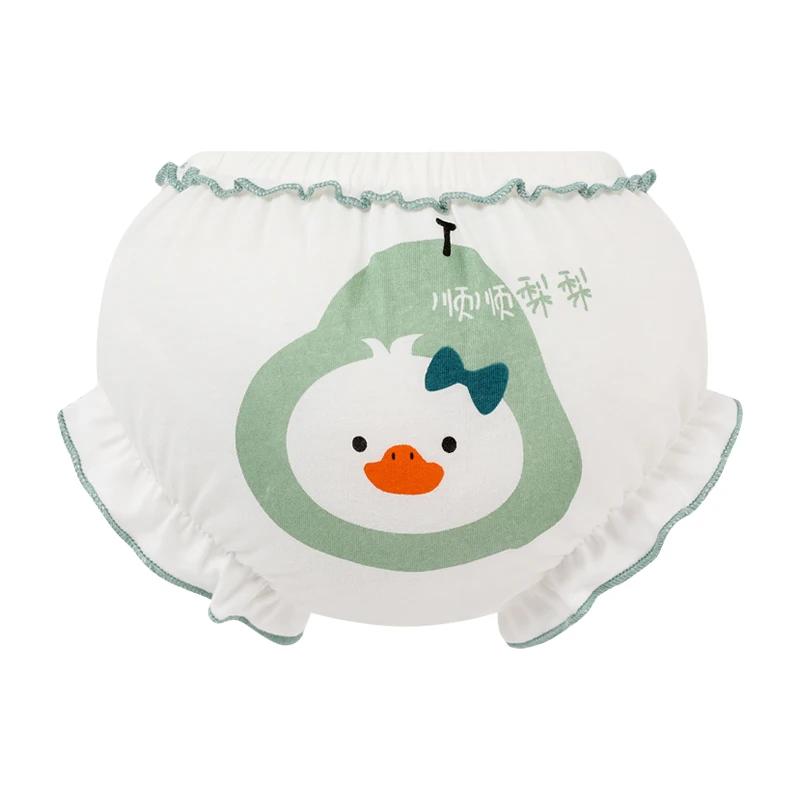 3 Piece/Lot Baby Girl 100%Cotton Panties Kids Infant Newborn Bow Underpants Wear Outside Fashion Shorts For Children Soft Briefs