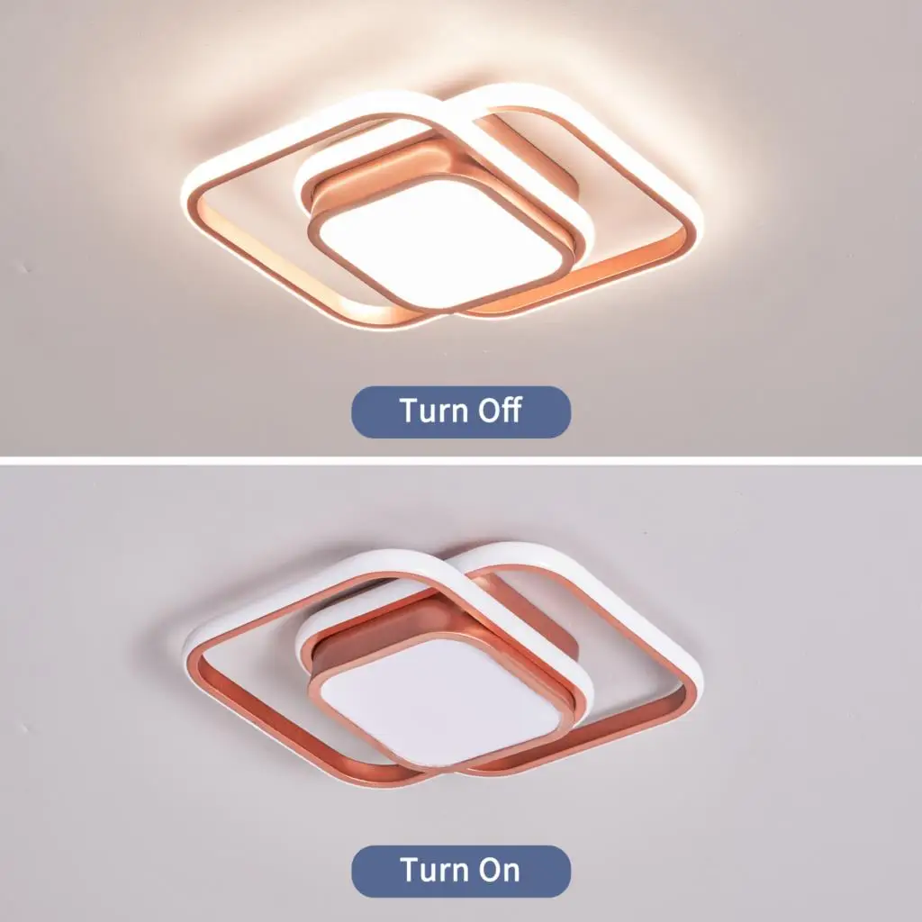 Description Picture 3 of itemModern Led Ceiling Lights Lamp For Corridor Foyer Wall Bed room home decor Rose Gold Black Painted Led lighting Ceiling Lamp