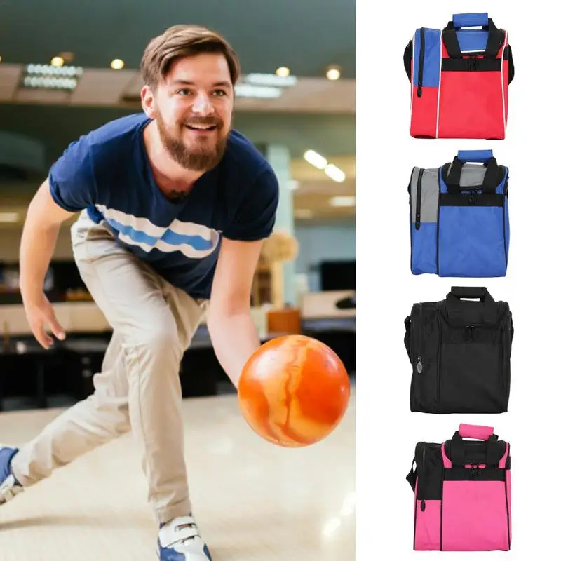 Bowling Ball Handbag 10 Pin Bowling Shoes Towel Water Bottle Storage Bag Professional 18L Large Capacity Carrying Bag