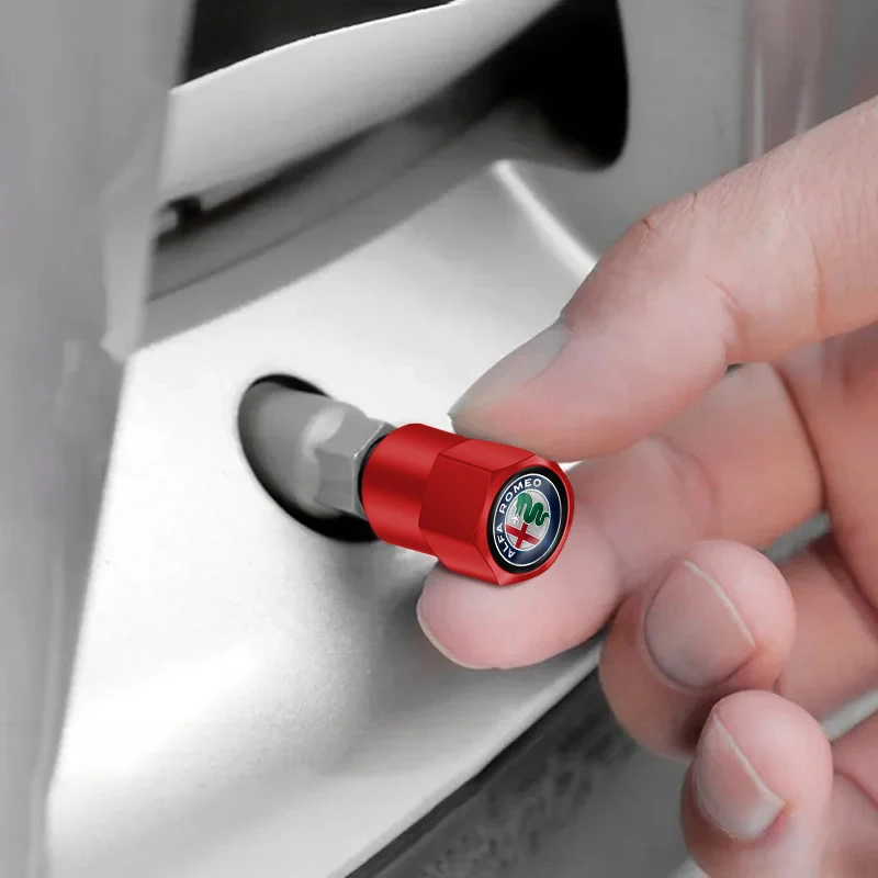 Premium Metal Car Wheel Tire Valve Caps - Air Stem Covers for Enhanced Vehicle Protection