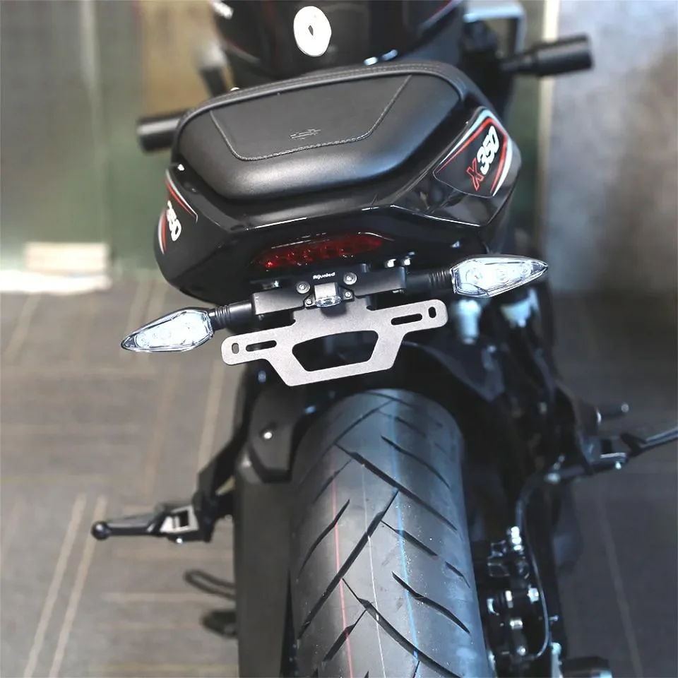 ハーレーx350用リアライセンスプレートフレーム、ターンシグナル、リア 