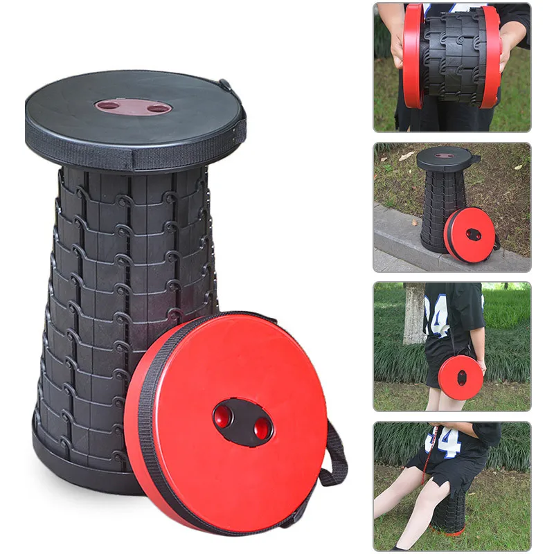 Folding Retractable Stool folding stool folding chair Travel Camping Stools Chair Portable Foldable Fishing Chair For Outdoor Camping Telescopic Stool Seat