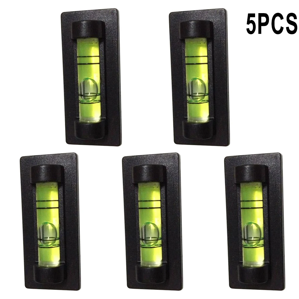 5Pcs Magnetic Bubble S-Pirit Lives Double Line Magnetic Bottom Bubble Level Piccoli Mini Strumenti Di Livellamento Tubolari Portatili
