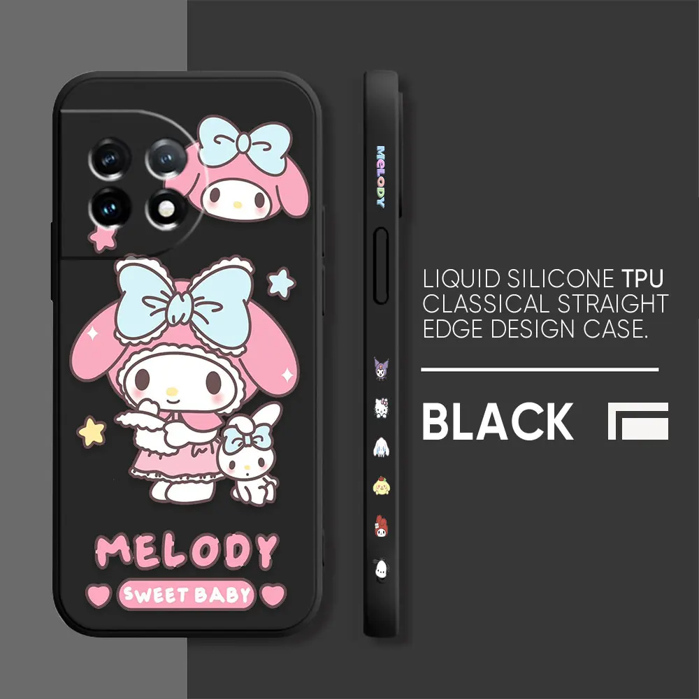 thumbnail image 1 of Case For Oneplus 5 6 9 9R 8 8T 7 7T A3 2 2V NORD 3 2 Lite Pro Simple Liquid Silicone Case Cartoon My Melody, 1 of 5