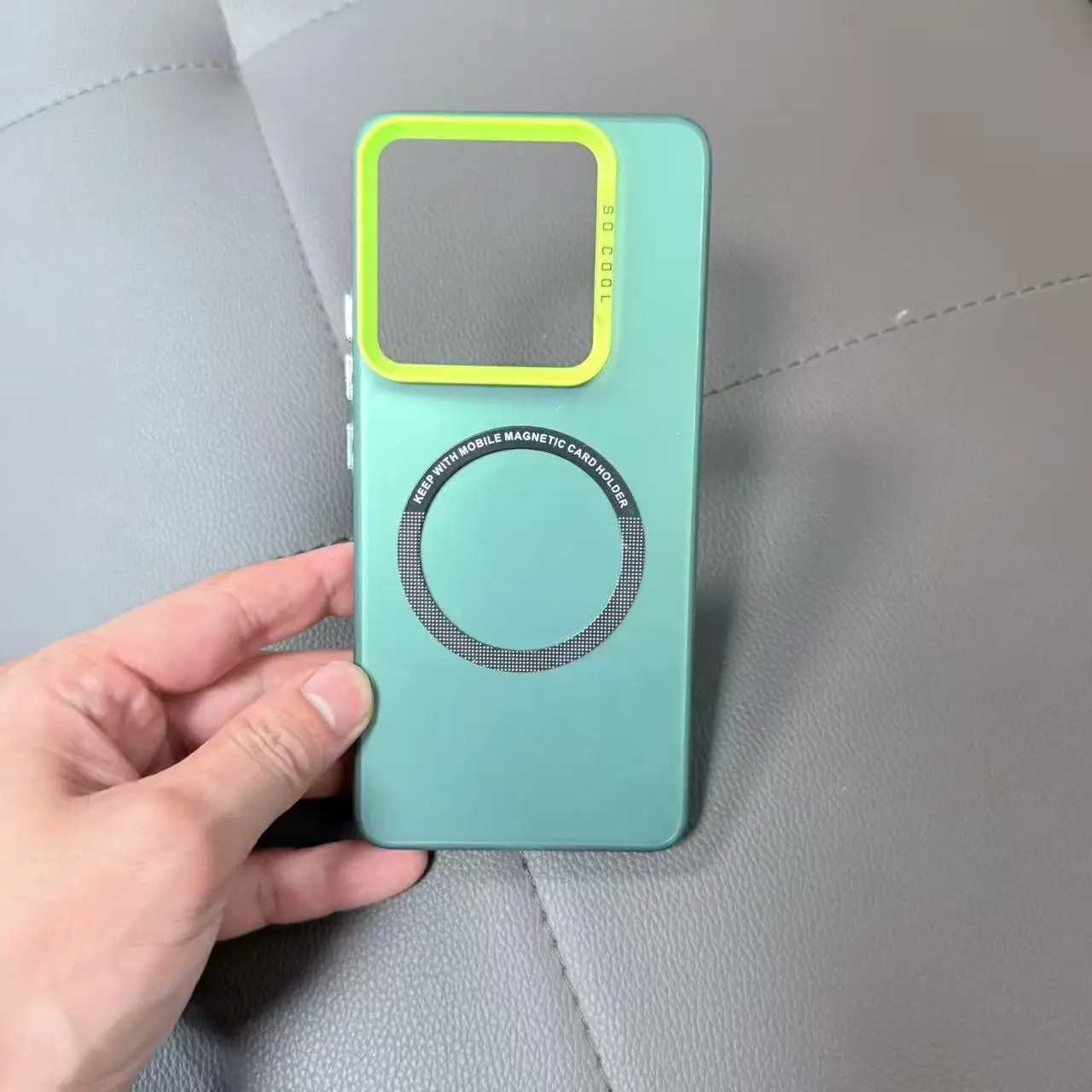 MagSafe-Compatible Laser Engraved Hard Case with Wireless Charging Support