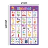 20 Themes Children Learning English toys School classroom educational A4 posters Decoration big cards Wall Sticker 3