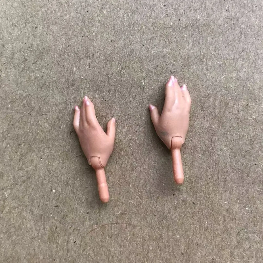 doll replacement hands Fashion Sister Doll Replacement Hands White Brown Black Skin Doll Parts Original Accessories 1/6 Decorations