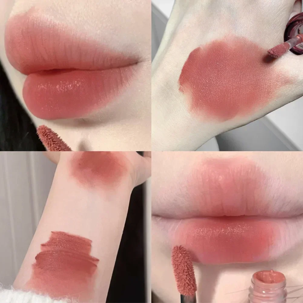 Velvet Matte Lipstick Moisturizing Waterproof Lasting Nude Apricot Lip Tint Non-stick Cup Lip Gloss Lipstick Cosmetics Make Up 3