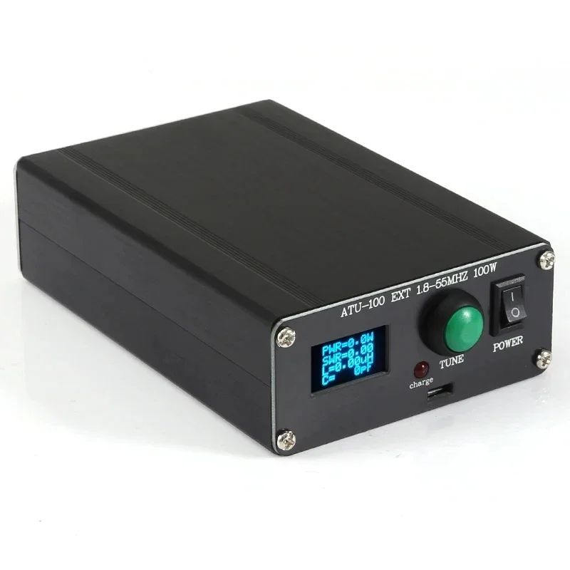 Finished ATU-100 1.8-50MHz ATU-100mini Automatic Antenna Tuner by N7DDC 7x7 + Mini 0.96 OLED + Metal case Battery antenna adapter rf power meter swr power meter