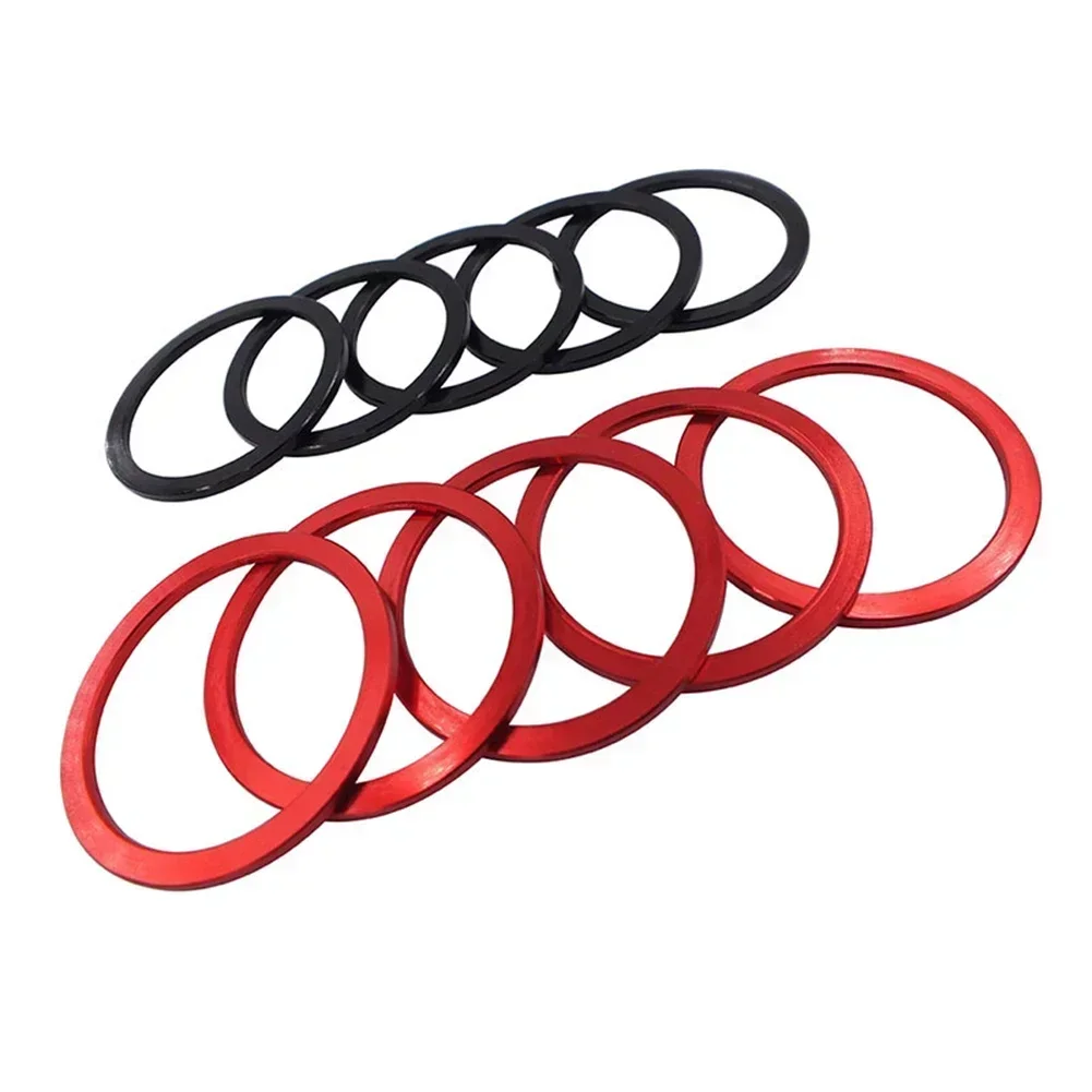 Bicycle Bottom Bracket Washer Center Axle Washer Cassette Spacer 1/1.5/2/2.5/3mm Aluminum Alloy Bike Hub Washer Bottom Bracket