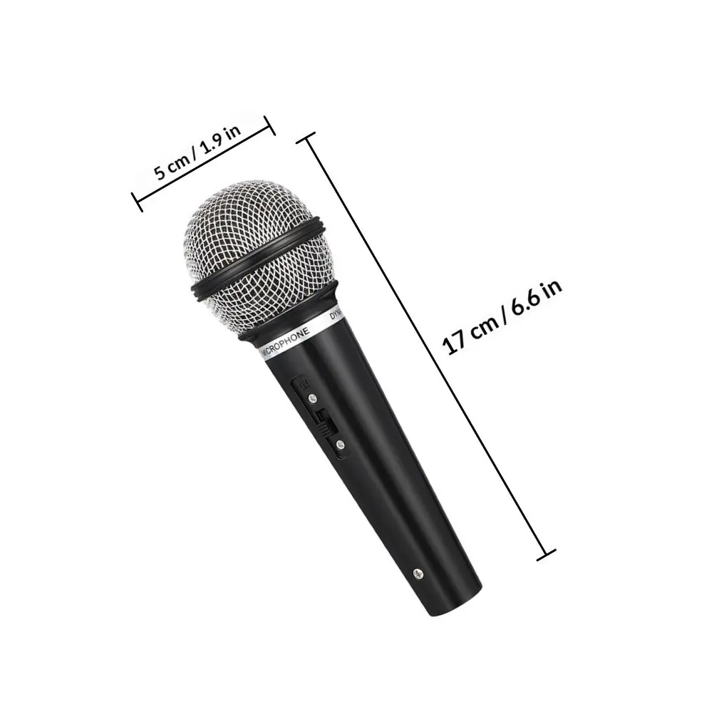 6Pcs 시뮬레이션 마이크 소품 가짜 마이크 크리 에이 티브 무대 공연 코스프레 파티 놀이 현실적인 마이크 소품