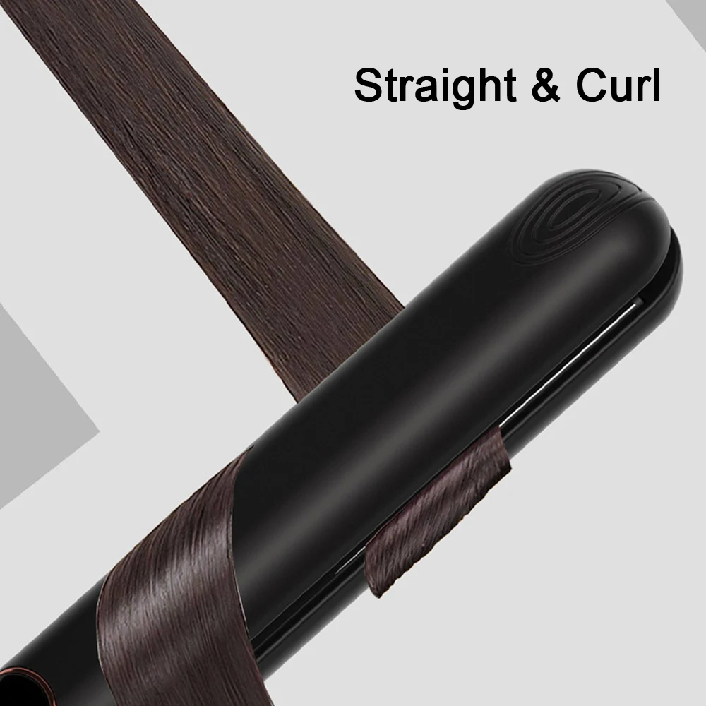 Hair Straightener Curler Tourmaline Ceramic Plate 1 Inch 230°C Professional Hair Flat Iron Salon Styling Tools Dual Voltage 4