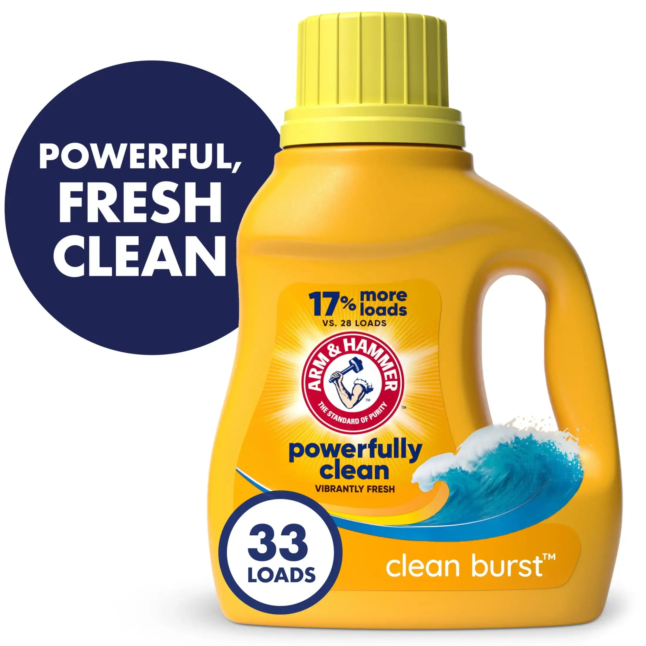 Liquid Laundry Detergent Soap Clean Burst Fresh 33 Fl Oz 33 Loads Remove Stubborn Dirt and Odors Clean Rinse 1