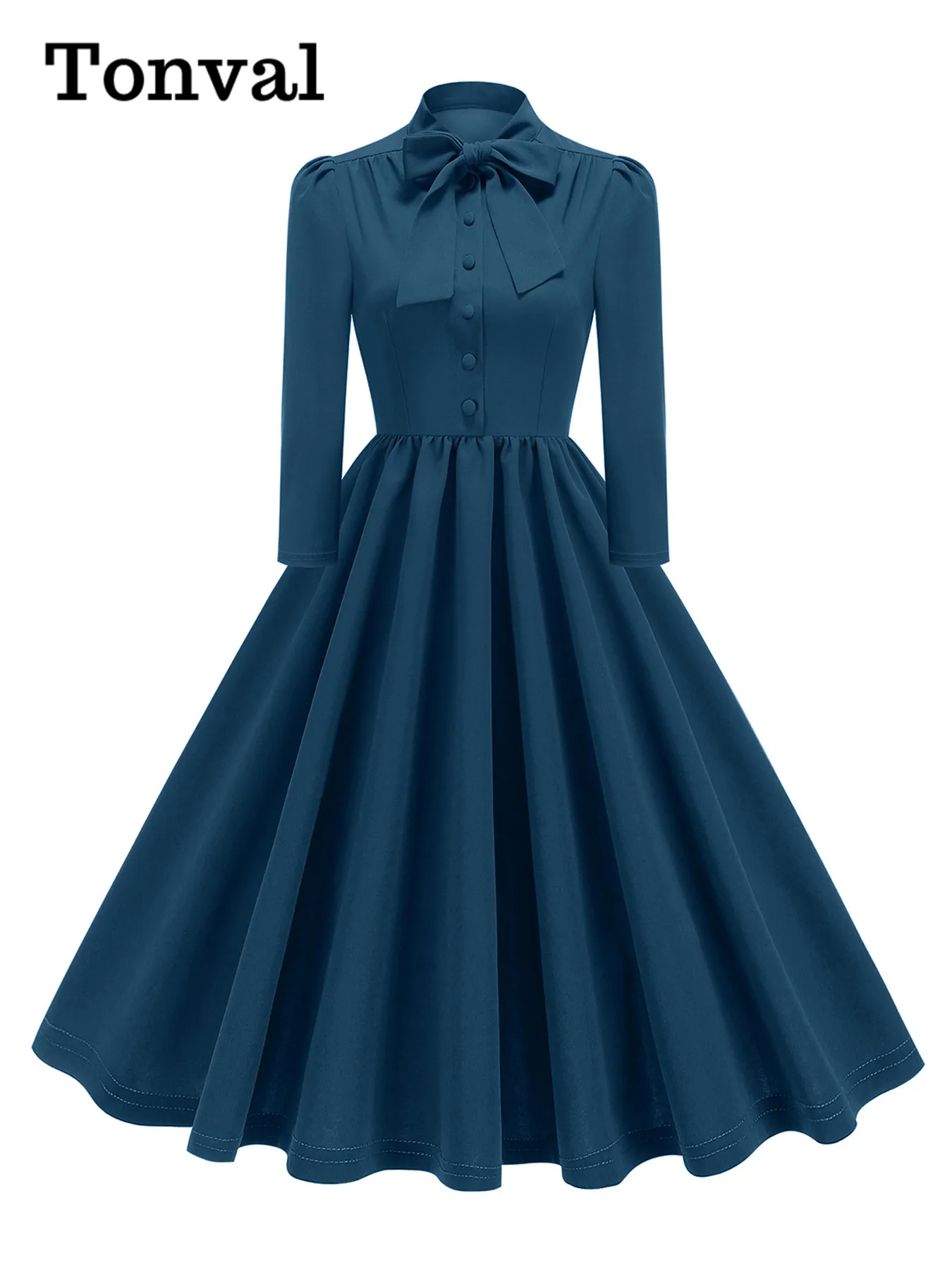 60s style dresses MARMALADE 60s Black/Light Cream Vintage Style Dress main image 1